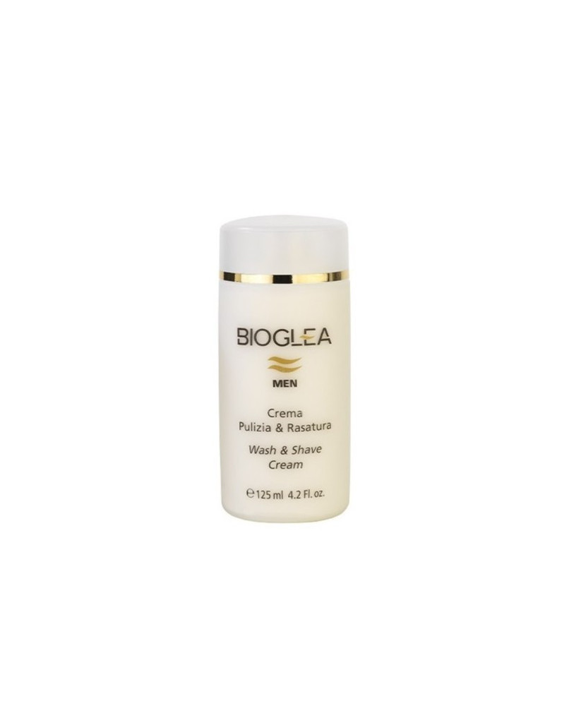 Bioglea Crema Pulizia & Rasatura 125 ml – Detergente Viso Uomo e Crema Rasatura