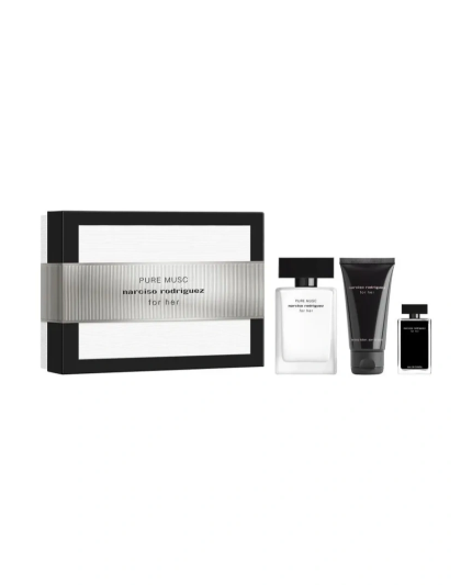 1 - Set For Her Pure Musc Eau de Parfum 50ml con Lozione Corpo 50ml e Miniatura For Her Edt 7,5ml