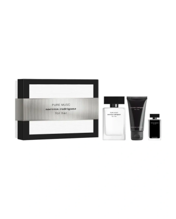1 - Set For Her Pure Musc Eau de Parfum 50ml con Lozione Corpo 50ml e Miniatura For Her Edt 7,5ml