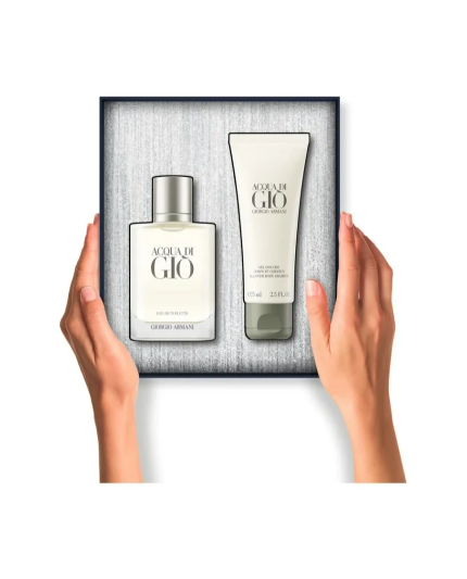 3 - Cofanetto Acqua Di Giò Eau de Toilette 50ml con Gel Doccia 75ml