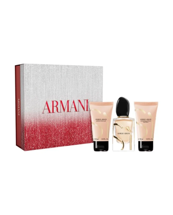 1 - Cofanetto SÌ Eau de Parfum 50ml con Lozione Corpo 50ml e Gel Doccia 50ml