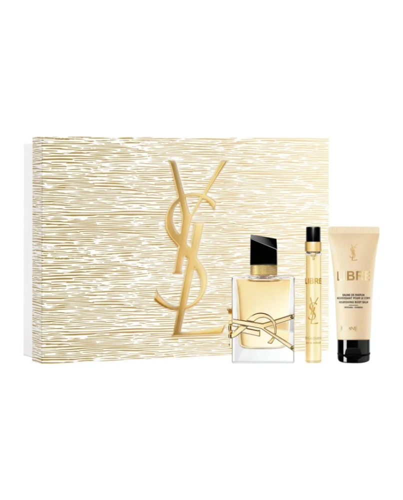 1 - Cofanetto Libre Eau de Parfum 50ml con Body Lotion 50ml e Travel Spray 10ml