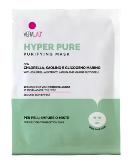 1 - Hyper Pure Mask maschera viso purificante biocellulosa 15ml pelli miste grasse