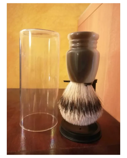 1 - Pennello da Barba Tasso 1° Silver 24mm
