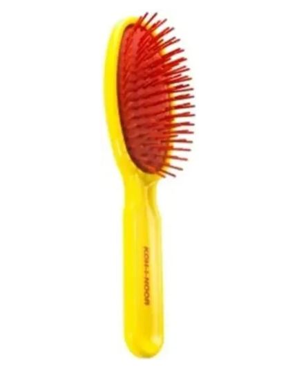 1 - Spazzola pneumatica ovale piccola colore giallo