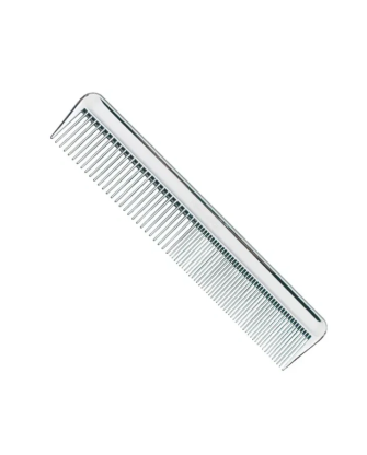1 - Pettine rado/fitto classico. Colore cromo