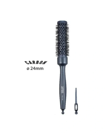 1 - Spazzola Termica Carbonio Antistatica Leggera 24 mm diametro