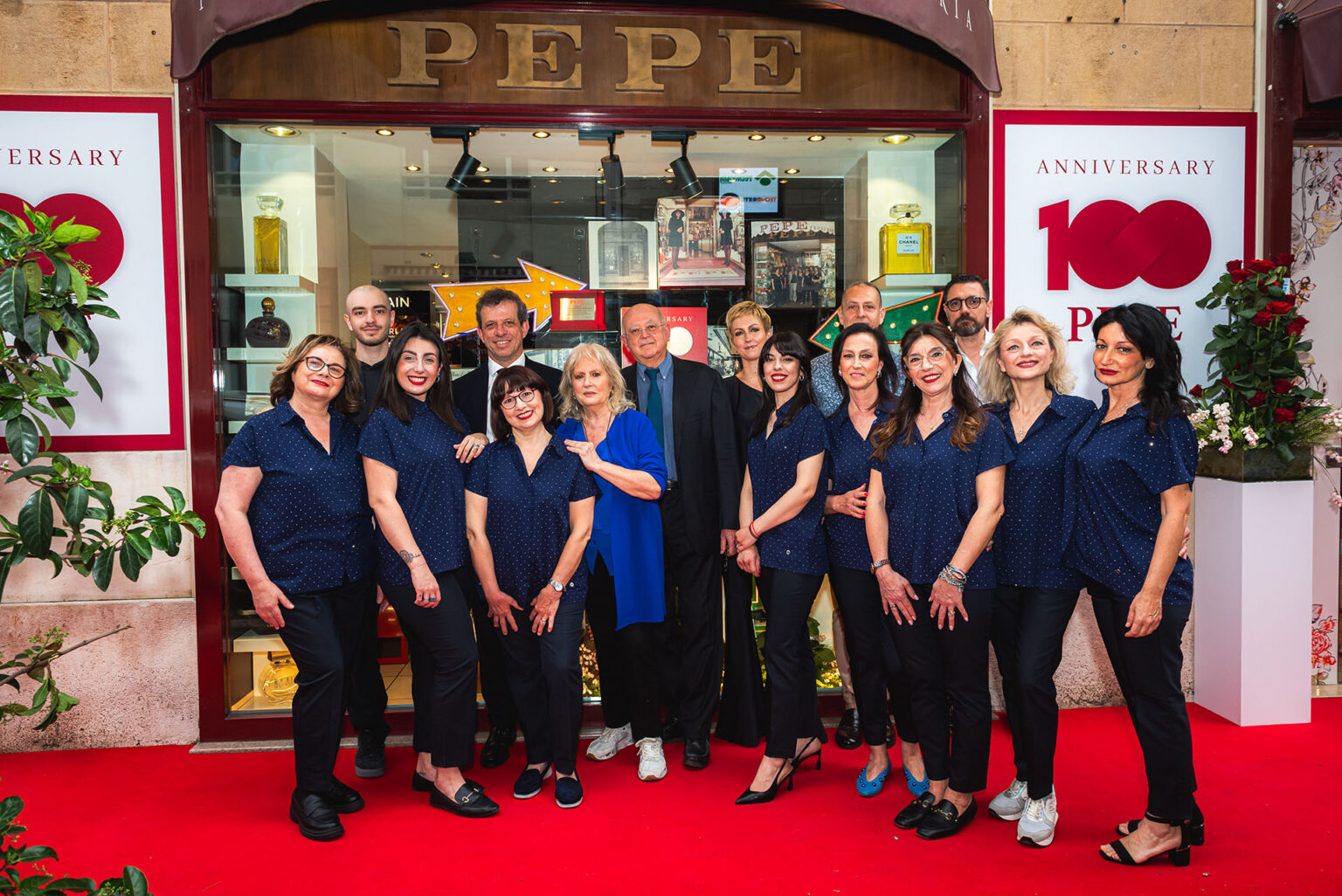 festeggiamenti 100 anni profumeria Pepe